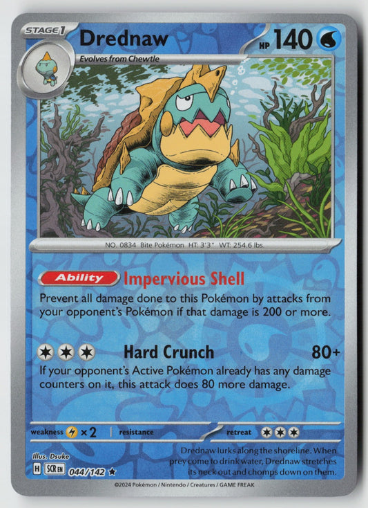 Drednaw 044/142 SV07: Stellar Crown Rare Reverse Holo NM Dsuke