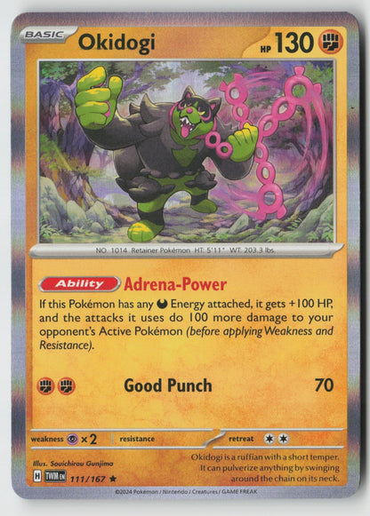 Okidogi 111/167 SV06: Twilight Masquerade Rare Holo NM Souichirou Gunjima