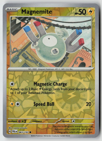 Magnemite 065/193 SV02: Paldea Evolved Common Reverse Holo NM ryoma uratsuka