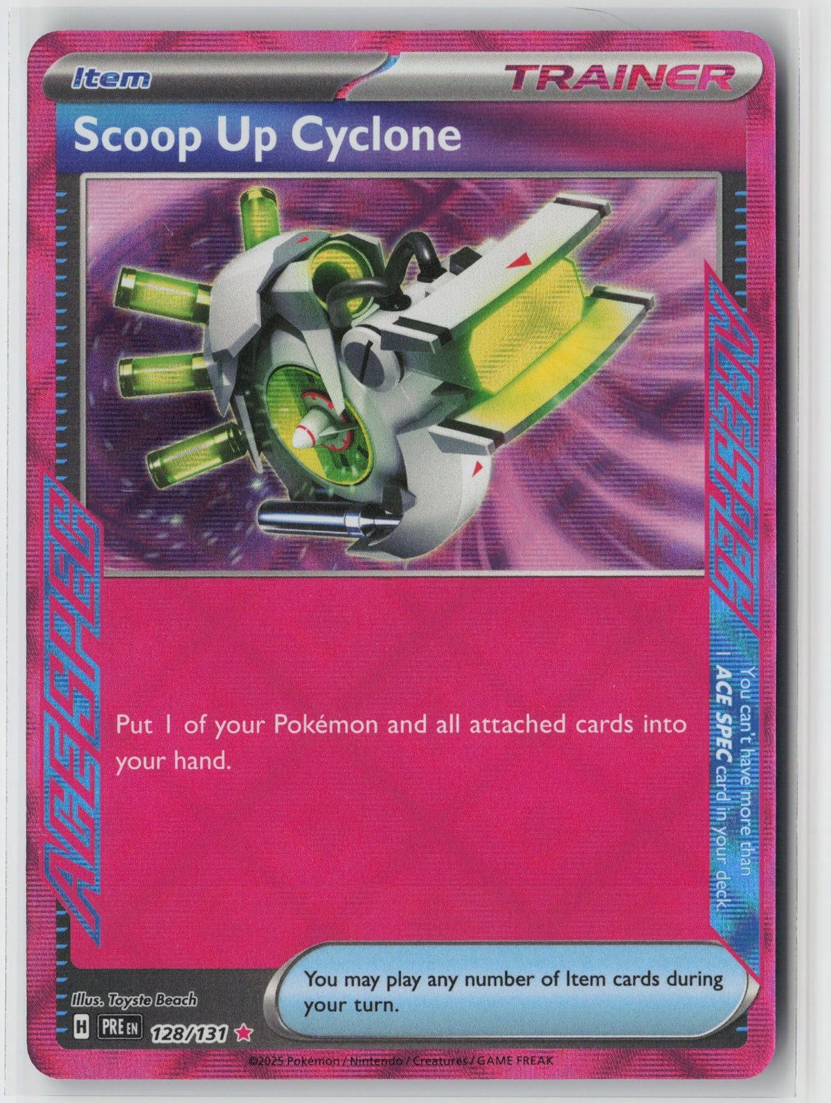 Scoop Up Cyclone 162/167 SV06: Twilight Masquerade ACE SPEC Rare Holo NM