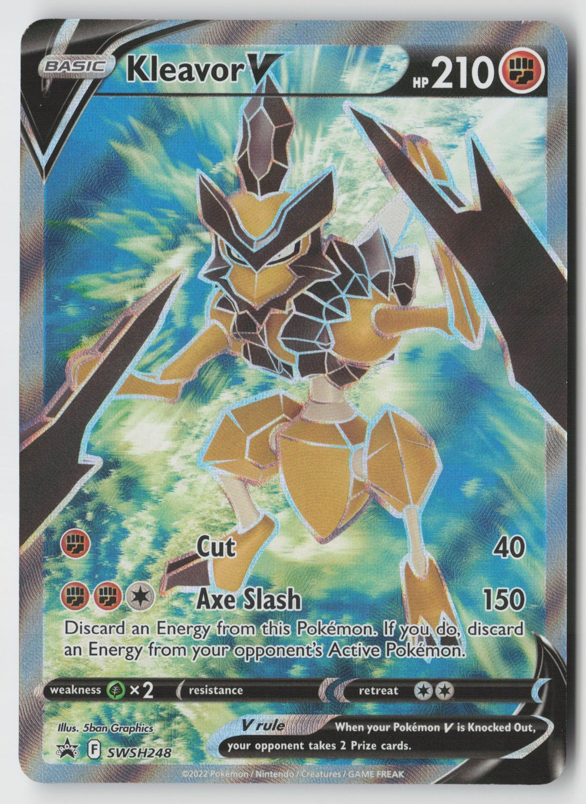 Kleavor V (Full Art) SWSH248 SWSH: Sword & Shield Promo Cards Promo Holo NM