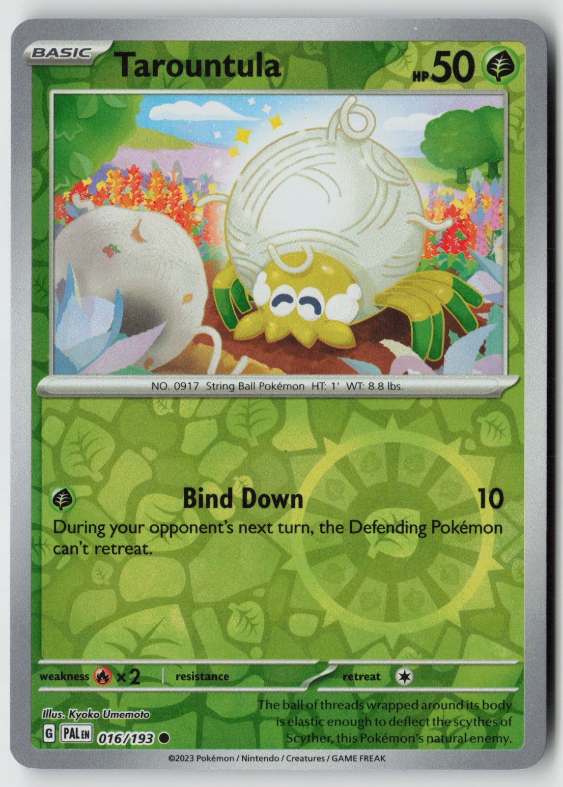 Tarountula 016/193 SV02: Paldea Evolved Common Reverse Holo NM Kyoko Umemoto