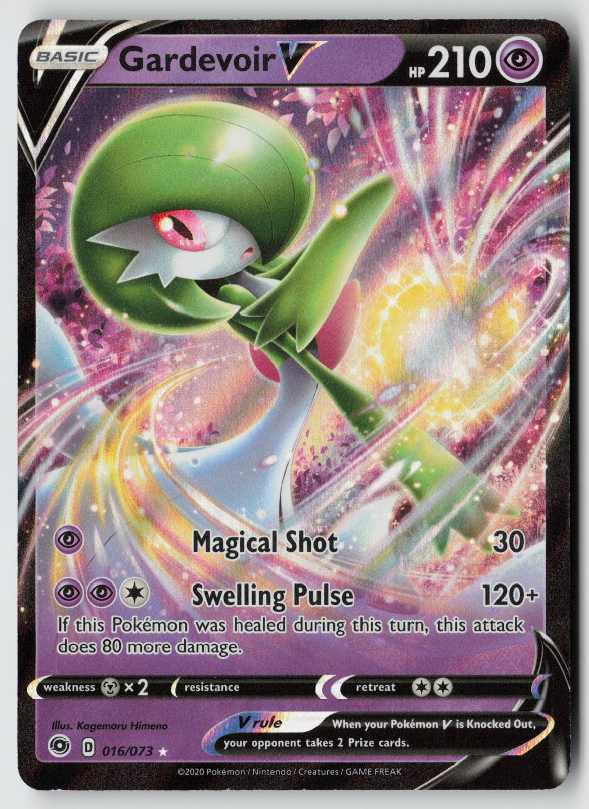 Gardevoir V 16/73 Champion's Path Ultra Rare Holo NM Kagemaru Himeno