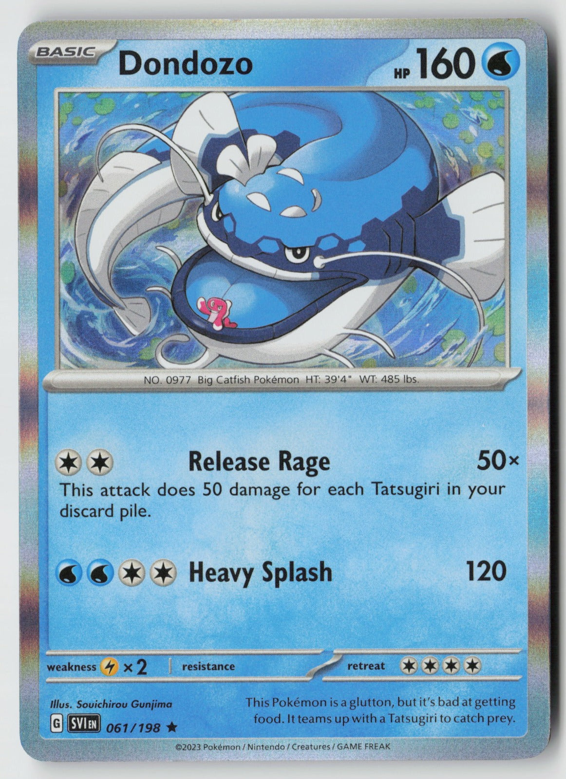 Dondozo 061/198 SV01: Scarlet & Violet Base Set Rare Holo NM Shigenori Negishi