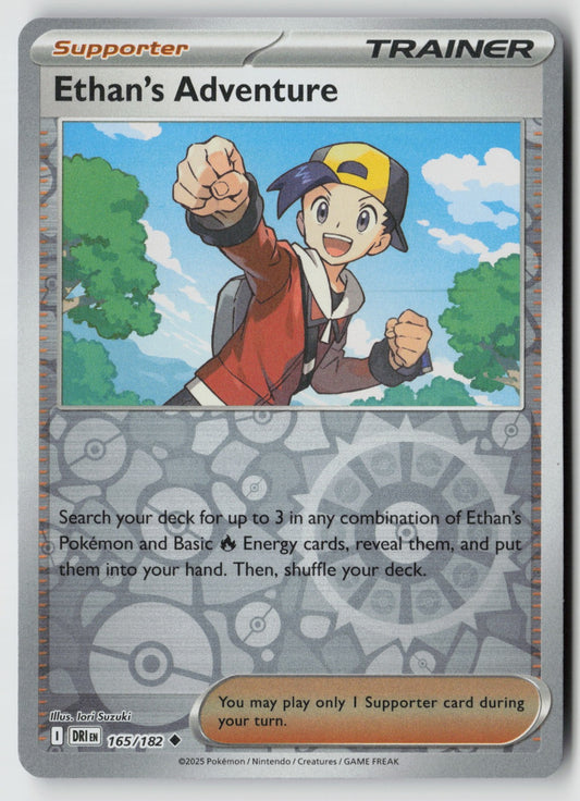 Ethan's Adventure 165/182 SV10: Destined Rivals Uncommon Reverse Holo NM