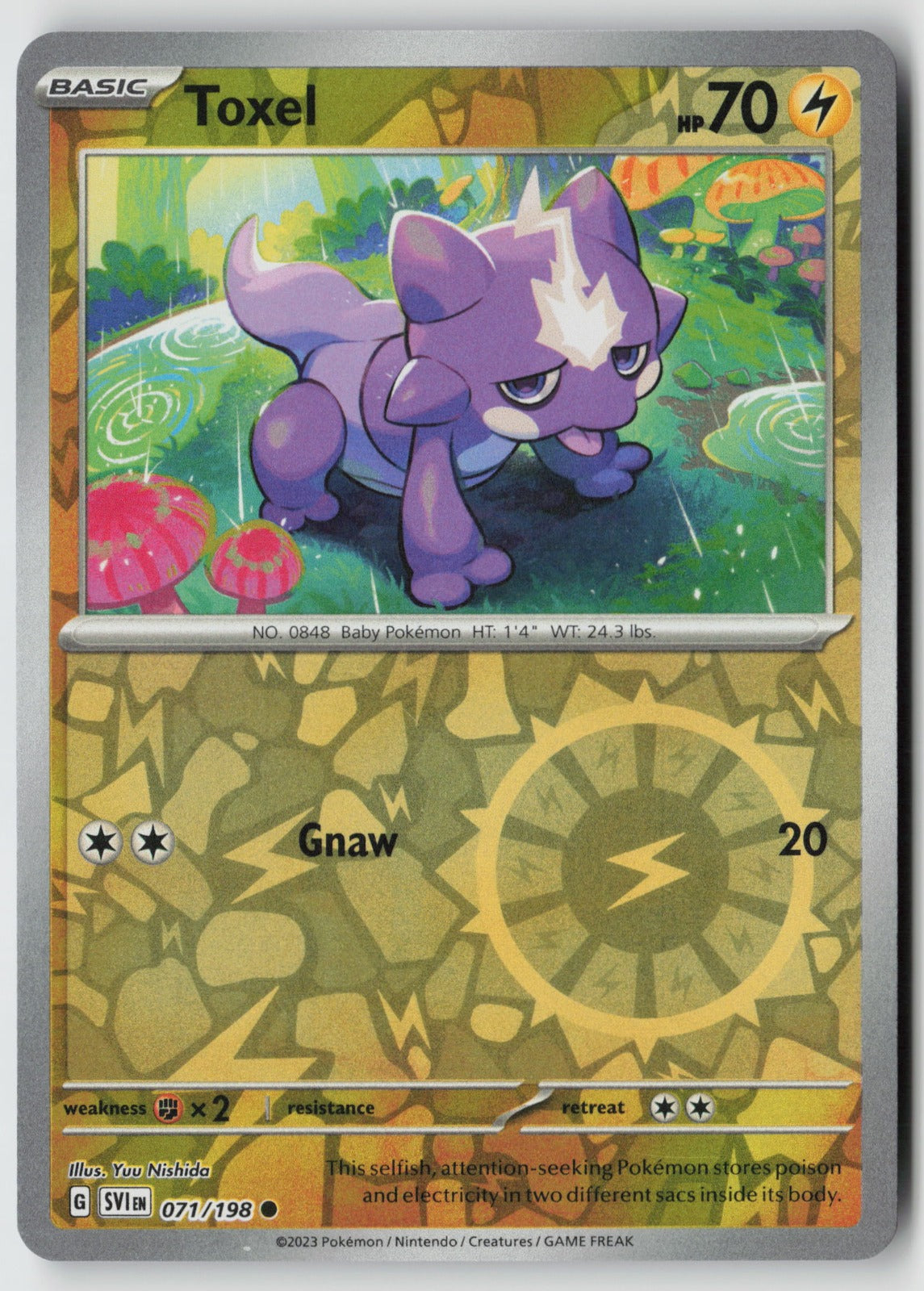 Toxel 071/198 SV01: Scarlet & Violet Base Set Common Reverse Holo NM