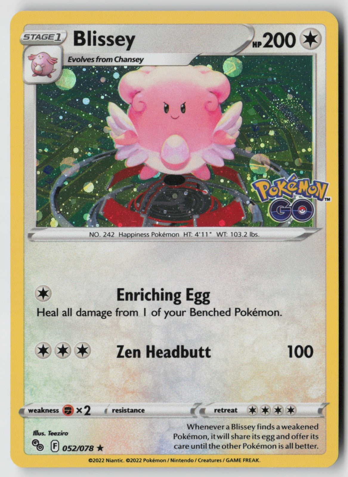 Blissey (Cosmos Holo) 052/078 Promo Holo NM Teeziro