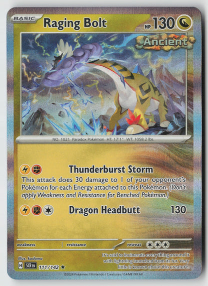 Raging Bolt 111/142 SV07: Stellar Crown Rare Holo NM kodama