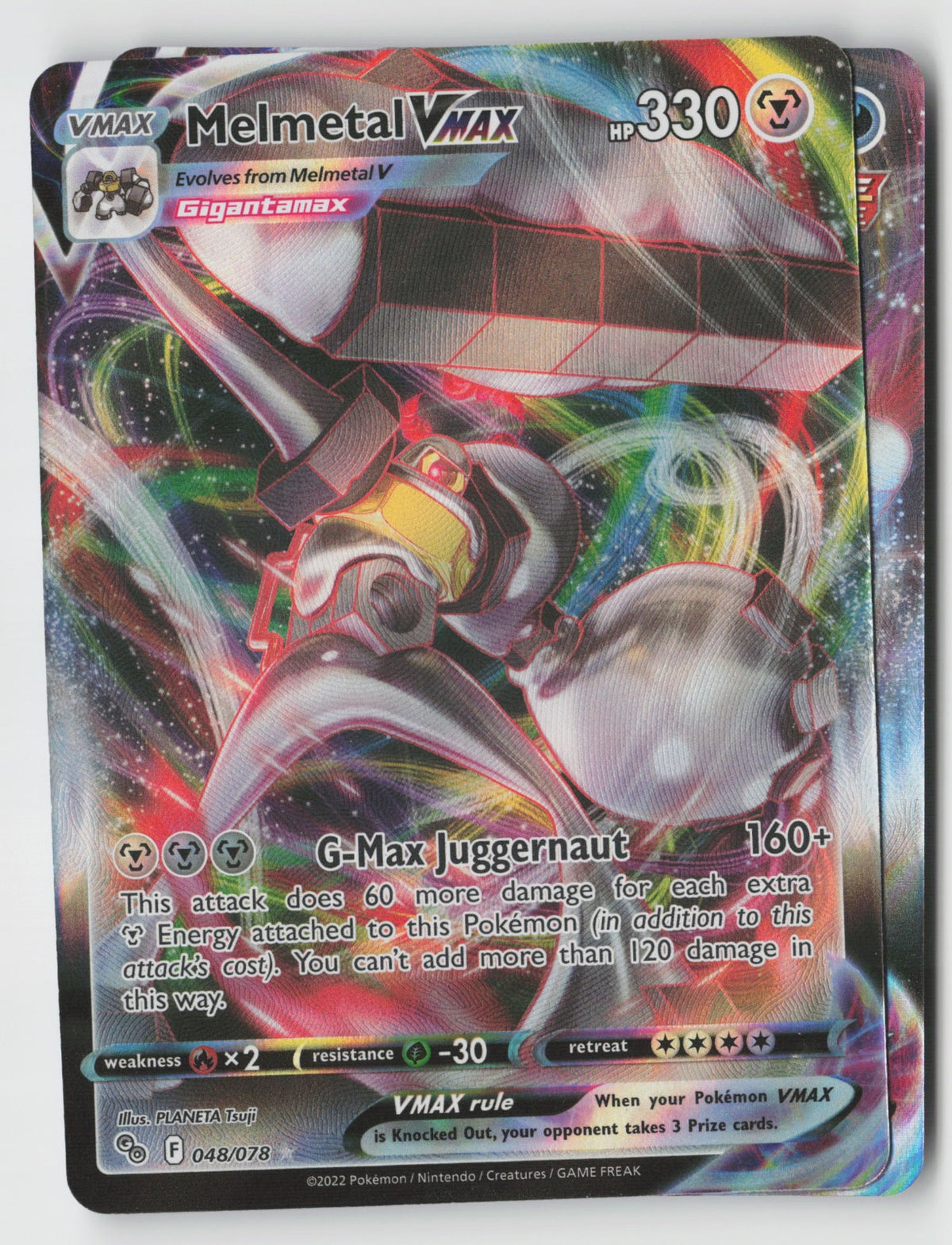 Melmetal VMAX 048/078 Pokemon GO Ultra Rare Holo NM PLANETA Tsuji