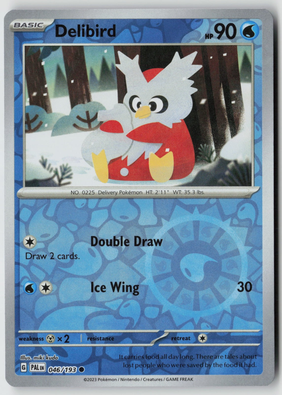 Delibird 046/193 SV02: Paldea Evolved Common Reverse Holo NM miki kudo