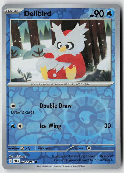 Delibird 046/193 SV02: Paldea Evolved Common Reverse Holo NM miki kudo