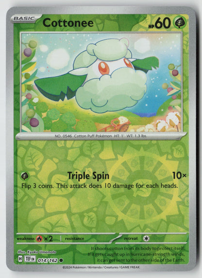 Cottonee 014/162 SV05: Temporal Forces Common Reverse Holo NM Kyoko Umemoto