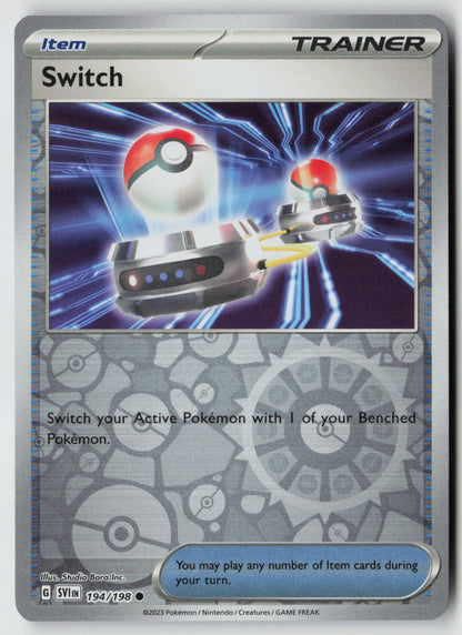 Switch 194/198 SV01: Scarlet & Violet Base Set Common Reverse Holo NM