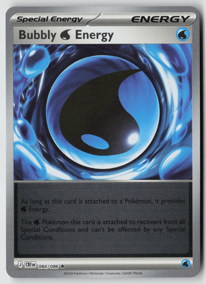 Bubbly W Energy 084/086 ME04: Chaos Rising Rare Reverse Holo NM