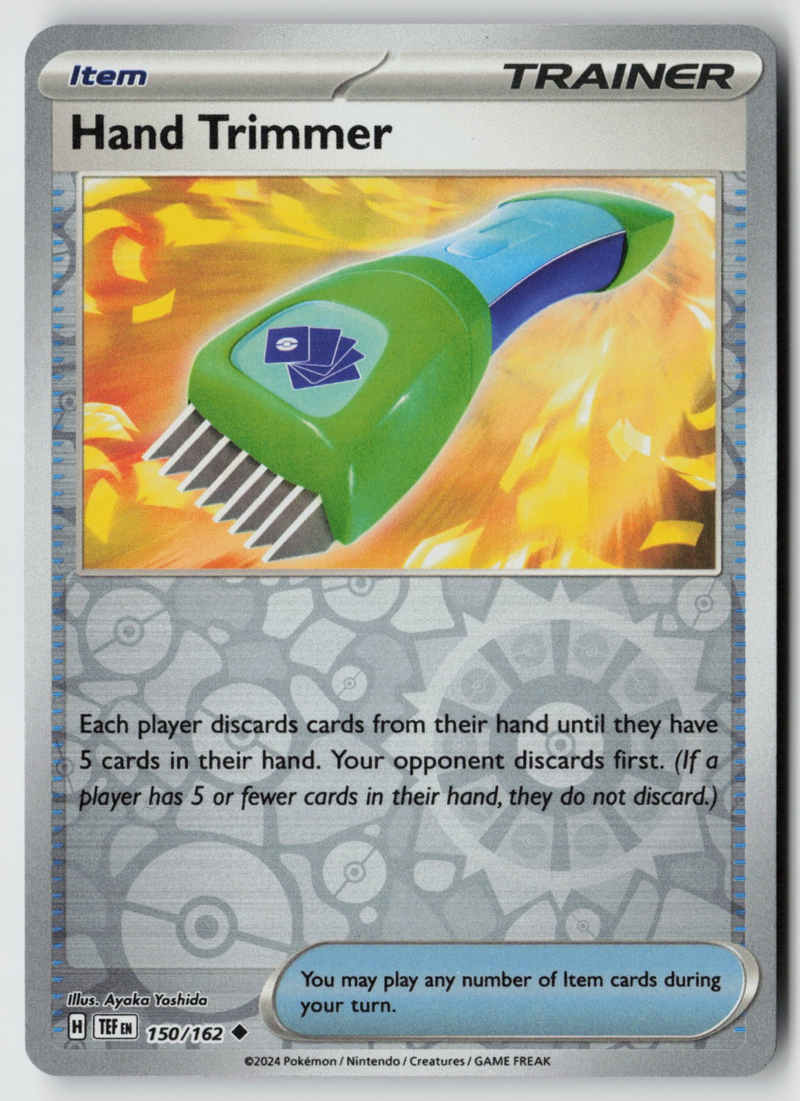 Hand Trimmer 150/162 SV05: Temporal Forces  Reverse Holo NM Ayaka Yoshida