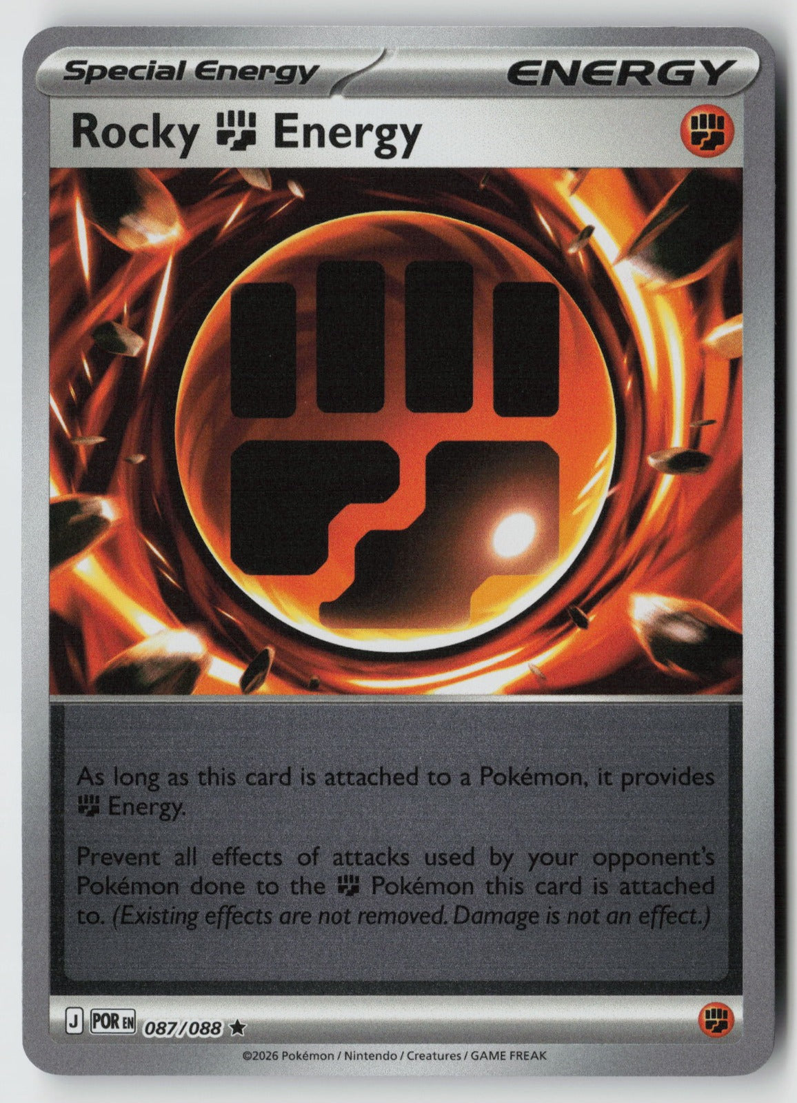 Rocky Fighting Energy 087/088 ME03: Perfect Order Rare Reverse Holo NM