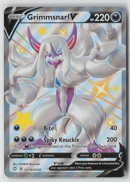 Grimmsnarl V SV116/SV122 Shining Fates: Shiny Vault Shiny Holo Rare NM