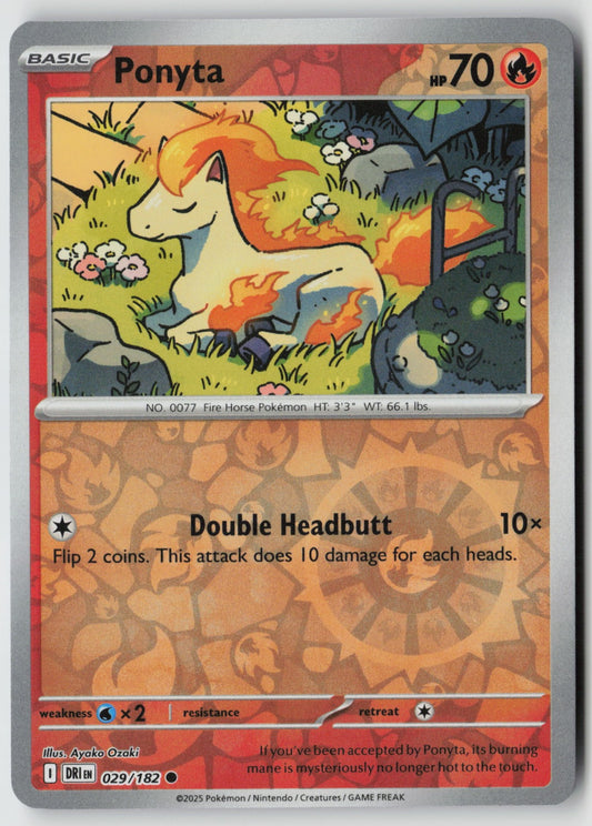 Ponyta 029/182 SV10: Destined Rivals Common Reverse Holo NM Ayako Ozaki