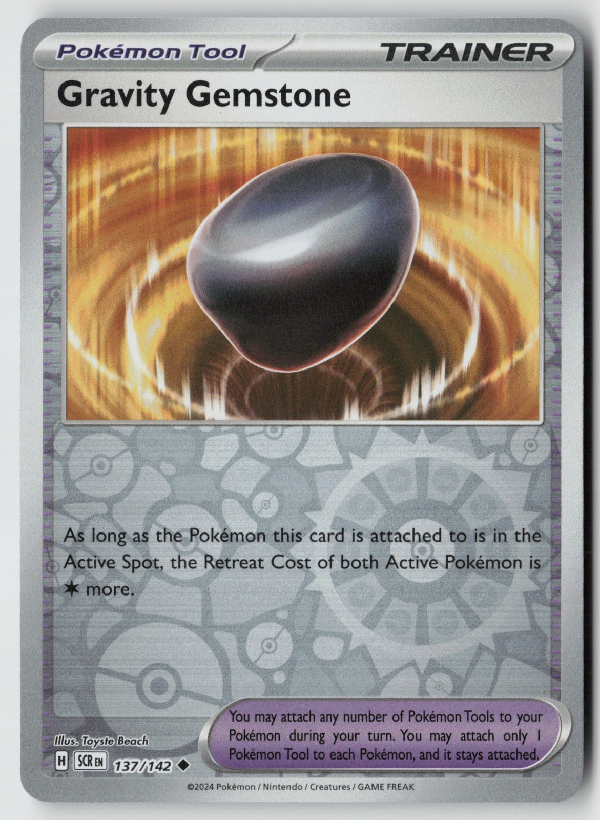 Gravity Gemstone 137/142 SV07: Stellar Crown Uncommon Reverse Holo NM