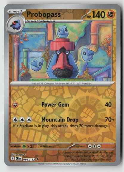 Probopass 098/182 SV10: Destined Rivals Uncommon Reverse Holo NM Tomomi Ozaki