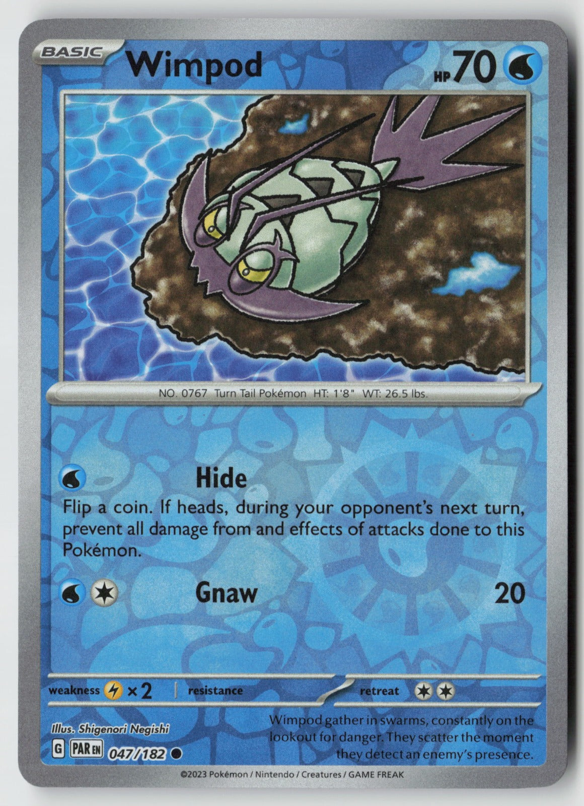 Wimpod 047/182 SV04: Paradox Rift Common Reverse Holo NM Shigenori Negishi