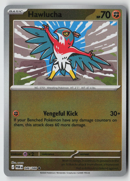Hawlucha 046/088 ME03: Perfect Order Common Reverse Holo NM osare