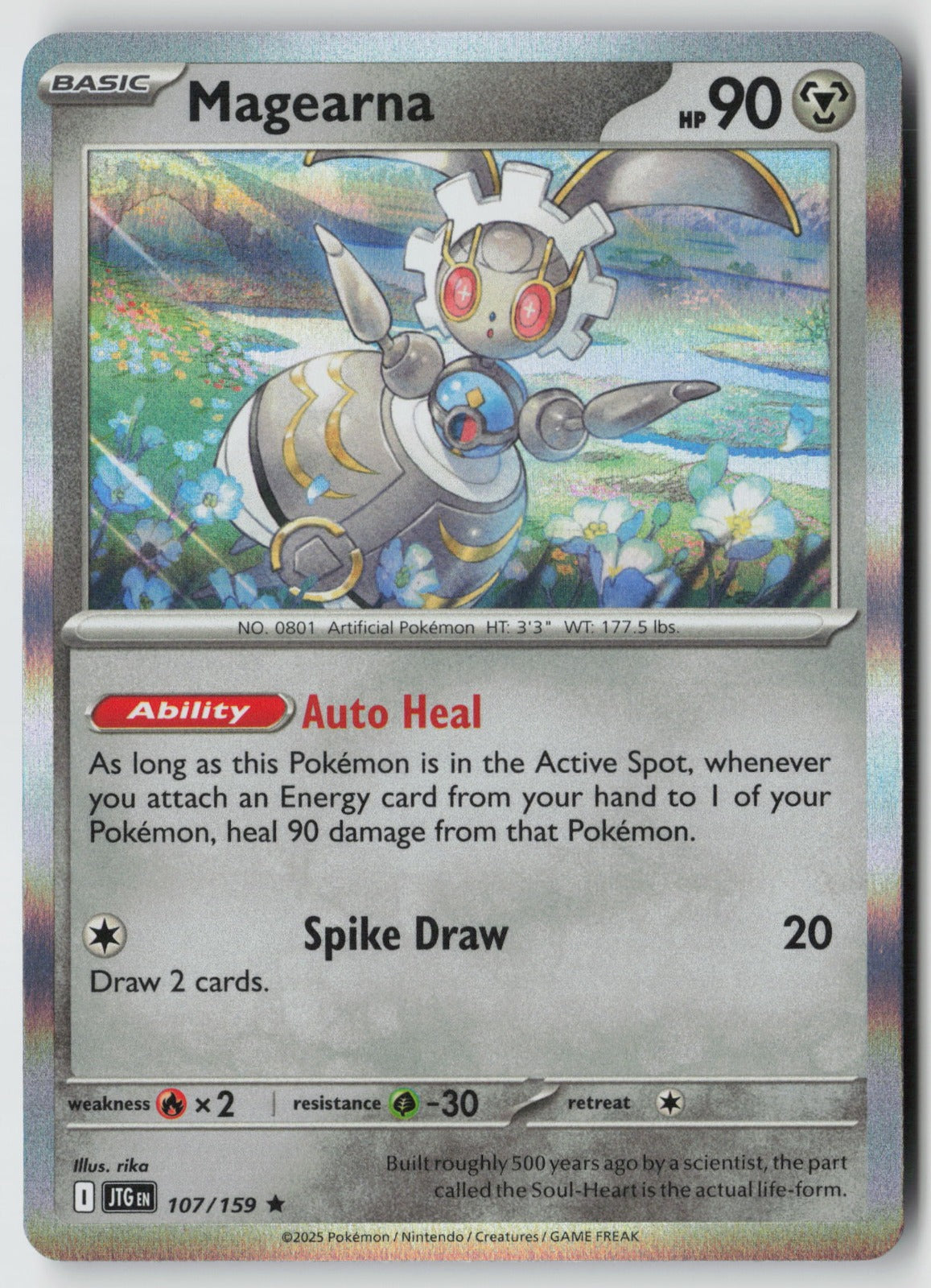 Magearna 107/159 SV09: Journey Together Rare Holo NM rika