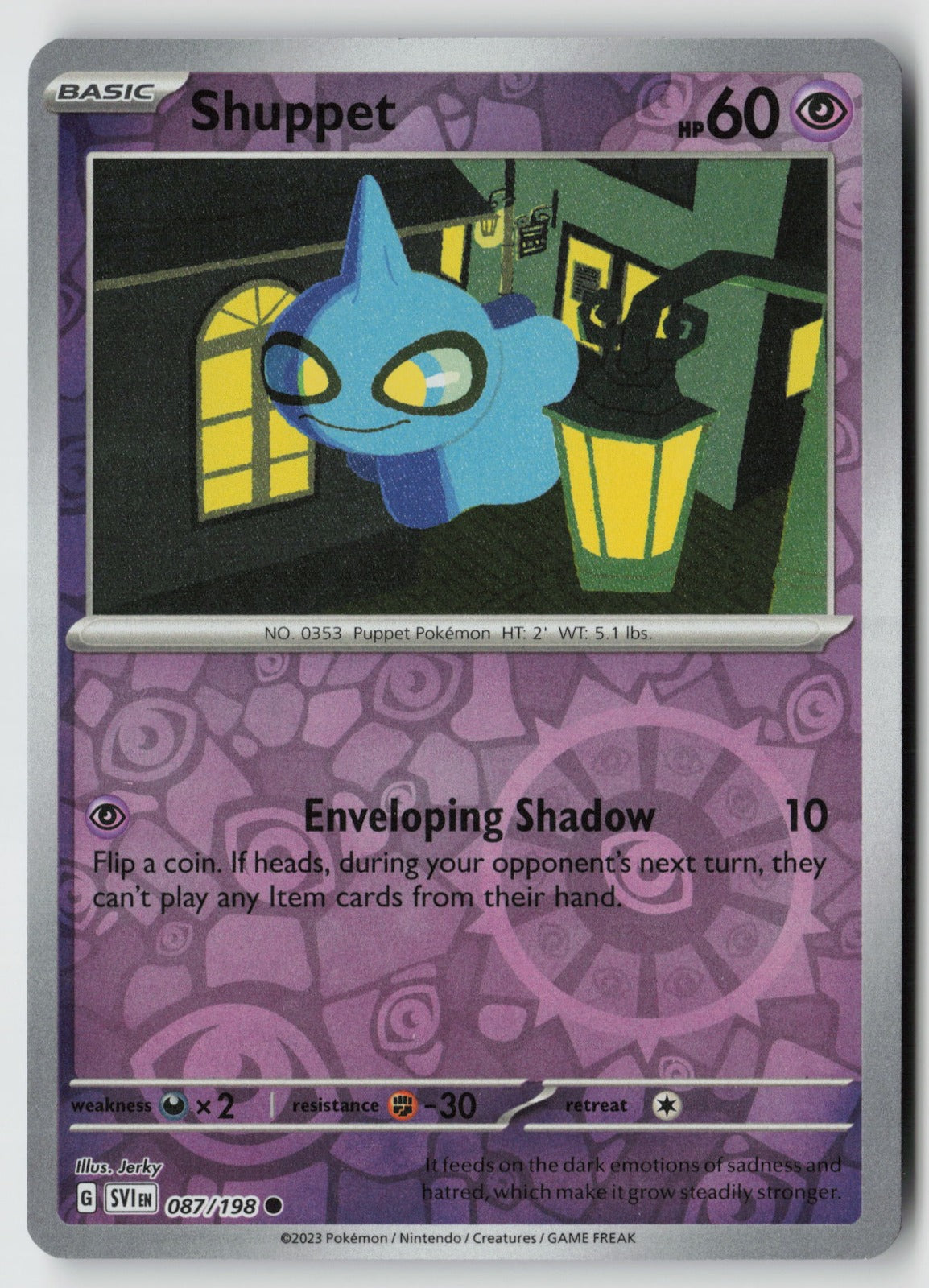 Shuppet 087/198 SV01: Scarlet & Violet Base Set Common Reverse Holo NM
