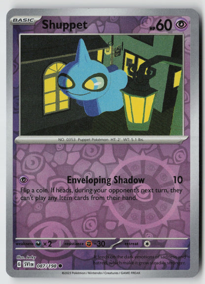 Shuppet 087/198 SV01: Scarlet & Violet Base Set Common Reverse Holo NM