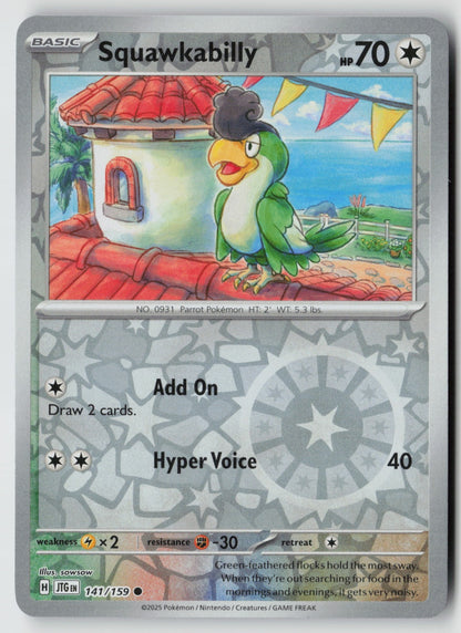 Squawkabilly 141/159 SV09: Journey Together Common Reverse Holo NM sowsow
