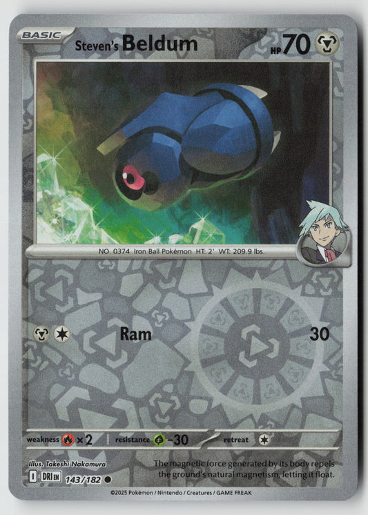 Steven's Beldum 143/182 SV10: Destined Rivals Common Reverse Holo NM Dsuke