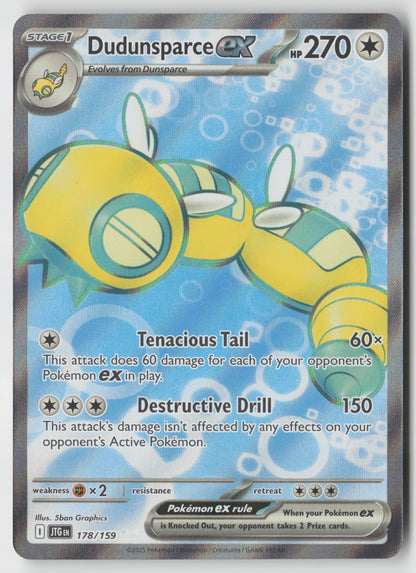 Dudunsparce ex 178/159 SV09: Journey Together Ultra Rare Holo NM 5ban Graphics