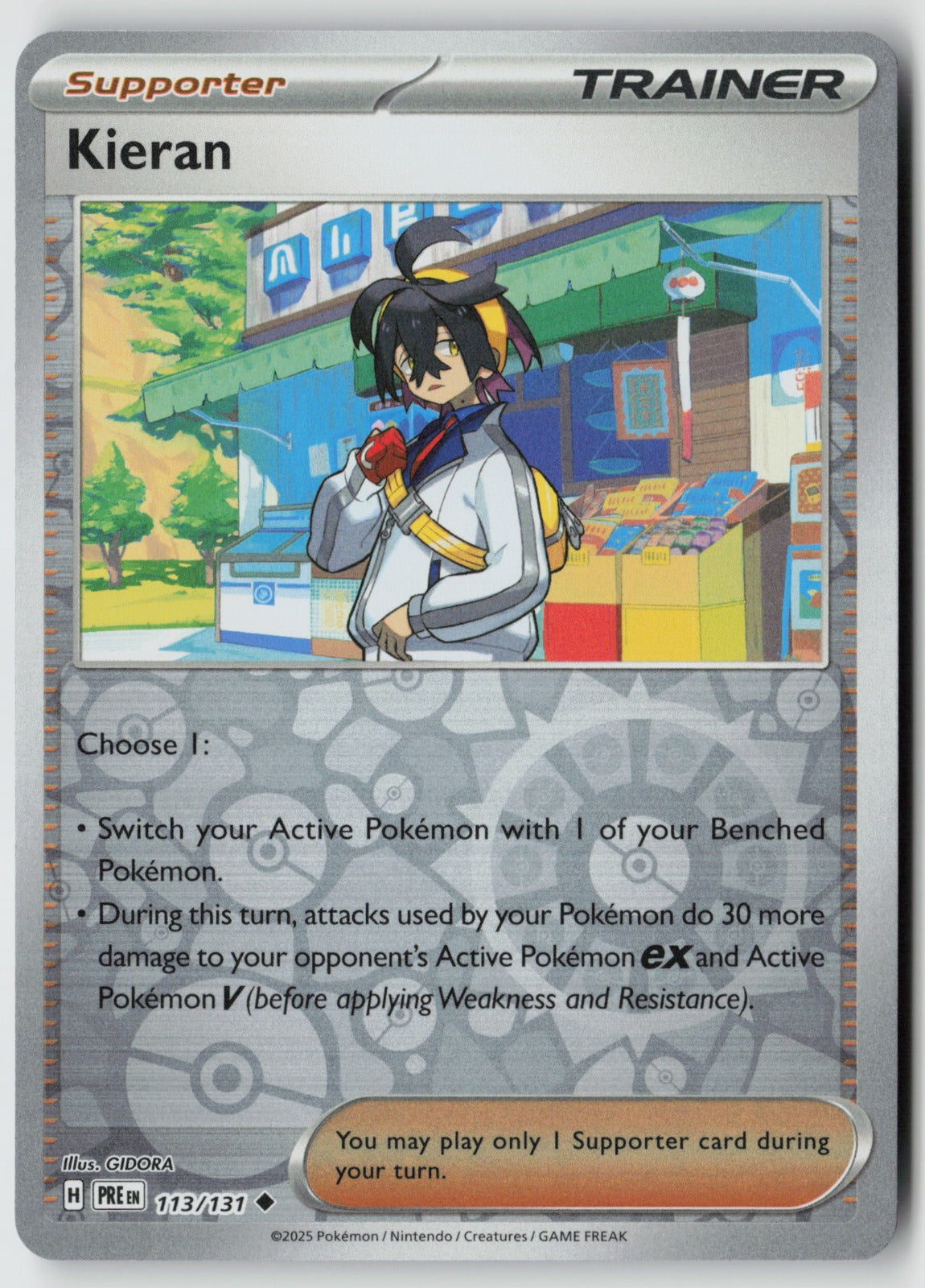 Kieran 113/131 SV: Prismatic Evolutions Uncommon Reverse Holo NM Iori Suzuki