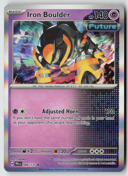 Iron Boulder 046/131 SV: Prismatic Evolutions Rare Holo NM GIDORA