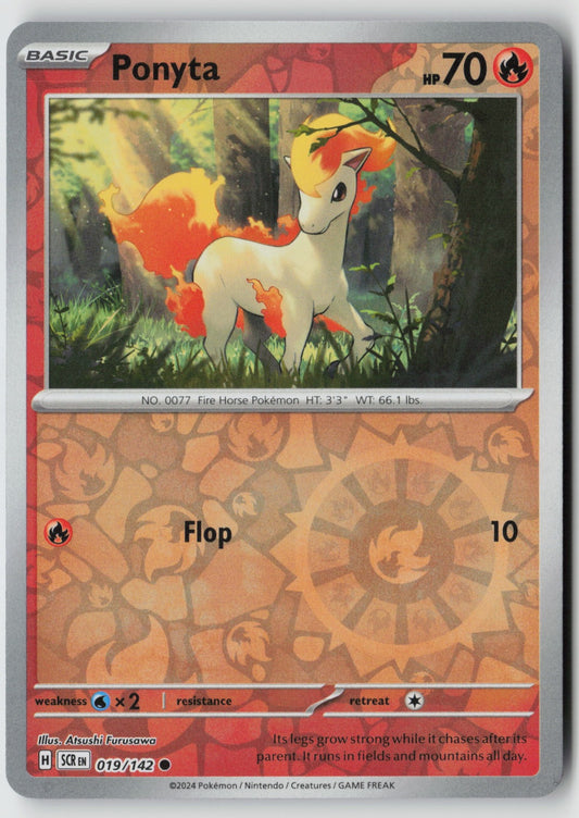 Ponyta 019/142 SV07: Stellar Crown Common Reverse Holo NM Atsushi Furusawa