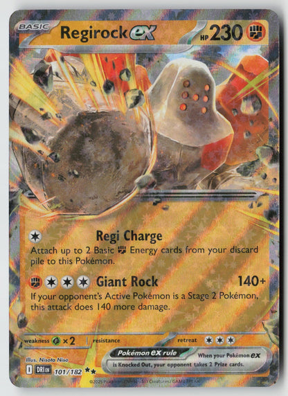 Regirock ex 101/182 SV10: Destined Rivals Double Rare Holo NM Minahamu