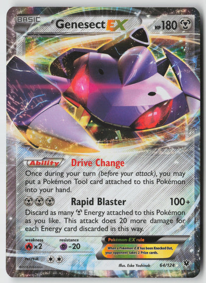 Genesect EX 64/124 XY - Fates Collide Ultra Rare Holo NM Eske Yoshinob