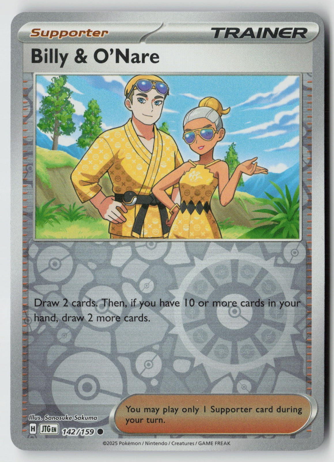 Billy & O'Nare 142/159 SV09: Journey Together Common Reverse Holo NM