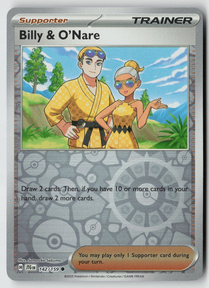 Billy & O'Nare 142/159 SV09: Journey Together Common Reverse Holo NM