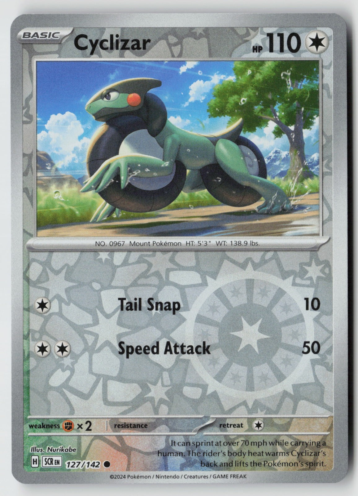 Cyclizar 127/142 SV07: Stellar Crown Common Reverse Holo NM Nurikabe