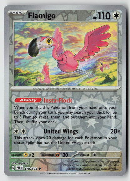 Flamigo 170/193 SV02: Paldea Evolved Uncommon Reverse Holo NM nagimiso