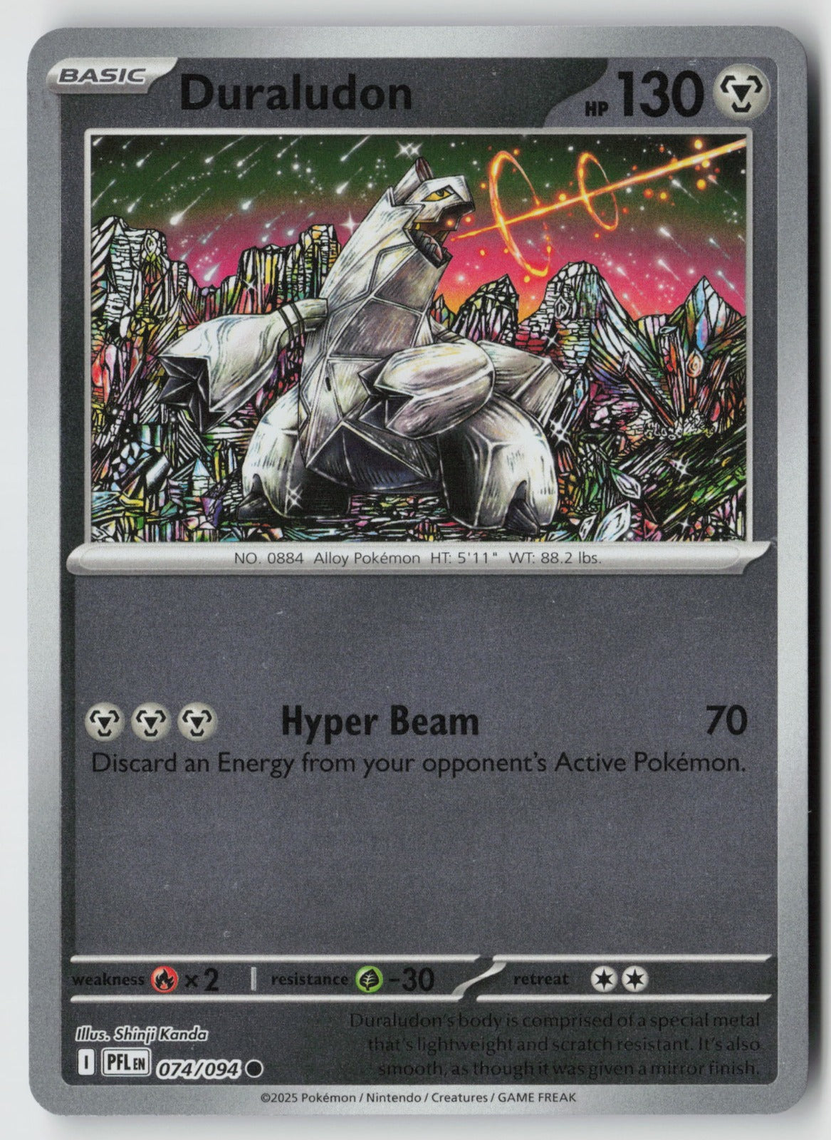 Duraludon 074/094 ME02: Phantasmal Flames Common Reverse Holo NM Shinji Kanda