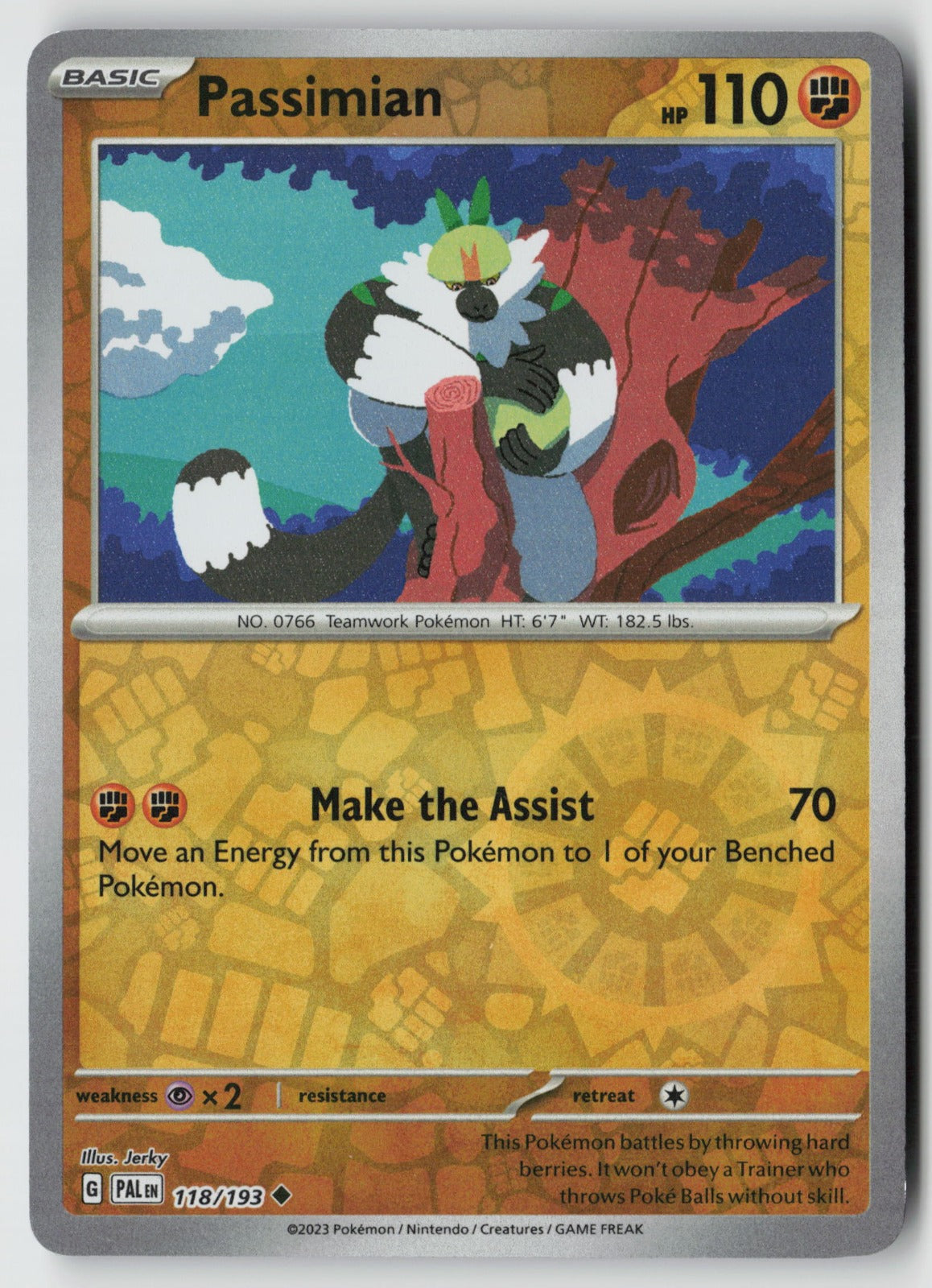 Passimian 118/193 SV02: Paldea Evolved Uncommon Reverse Holo NM Jerky