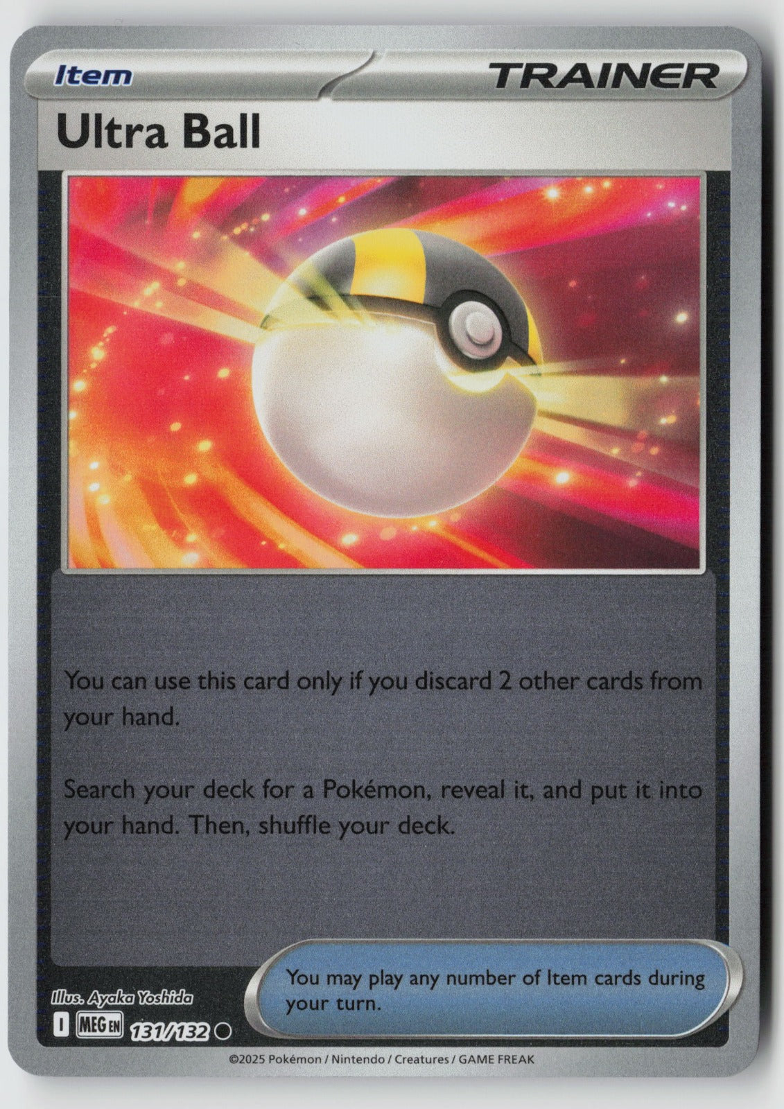 Ultra Ball 131/132 ME01: Mega Evolution Common Reverse Holo NM 5ban Graphics