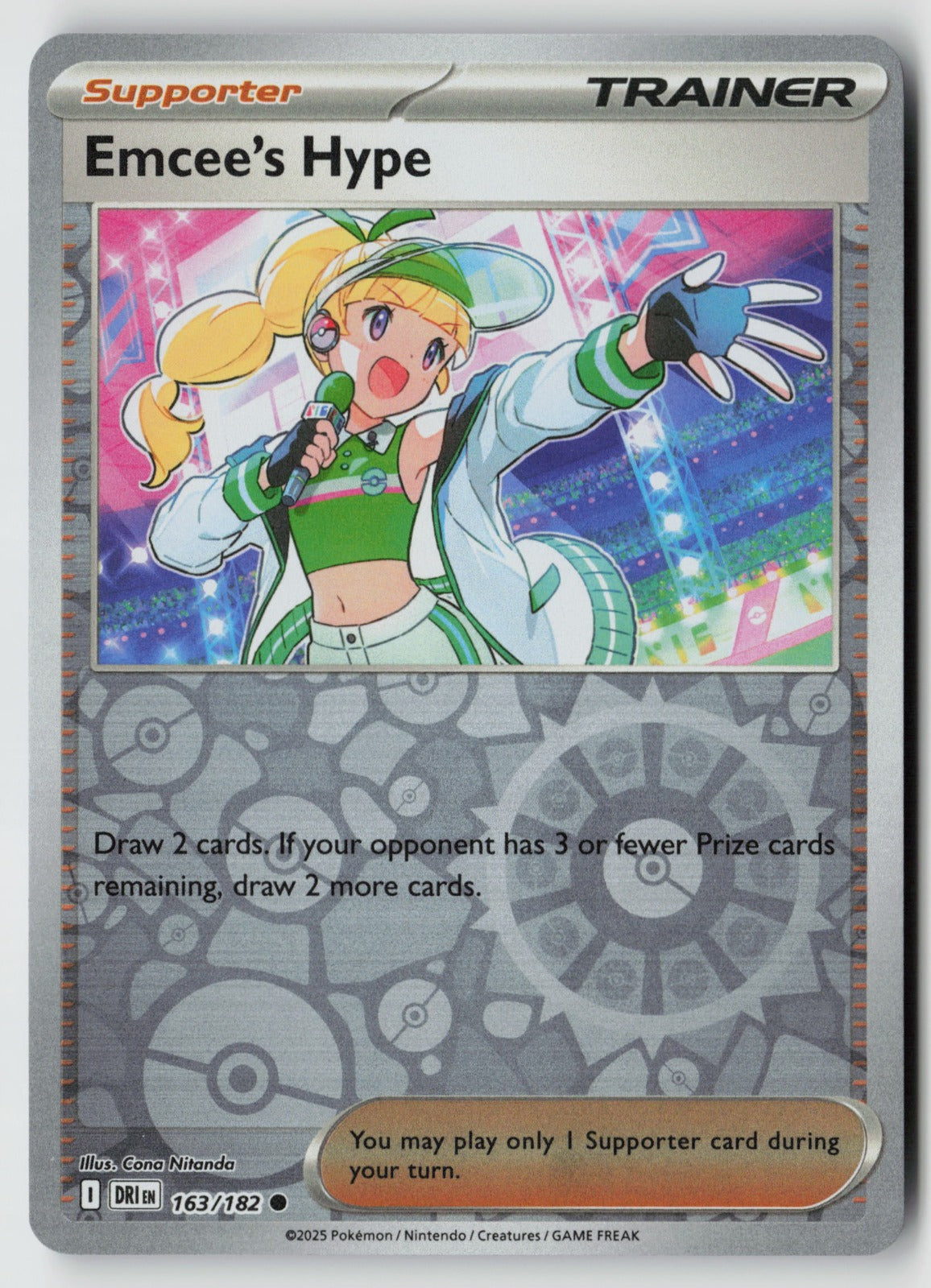 Emcee's Hype 163/182 SV10: Destined Rivals Common Reverse Holo NM kantaro