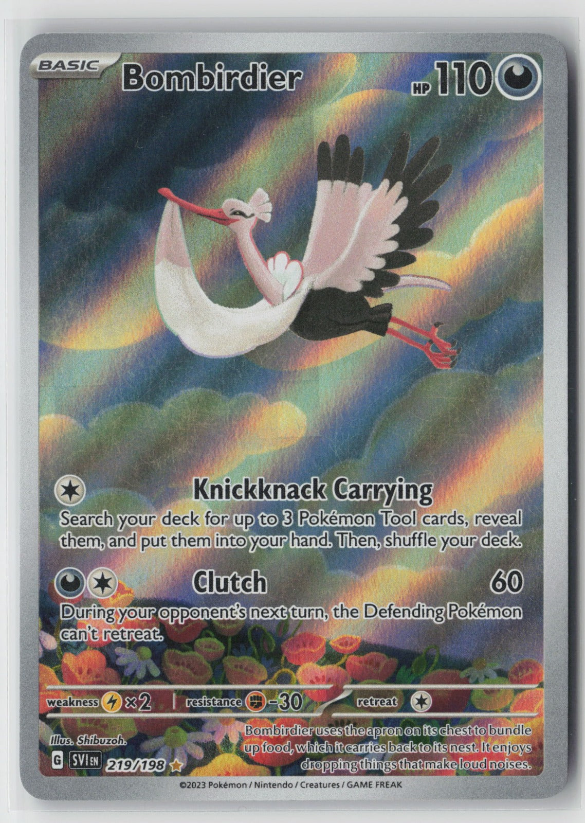 Bombirdier 219/198 SV01: Scarlet & Violet Base Set Illustration Rare NM Shibuzoh