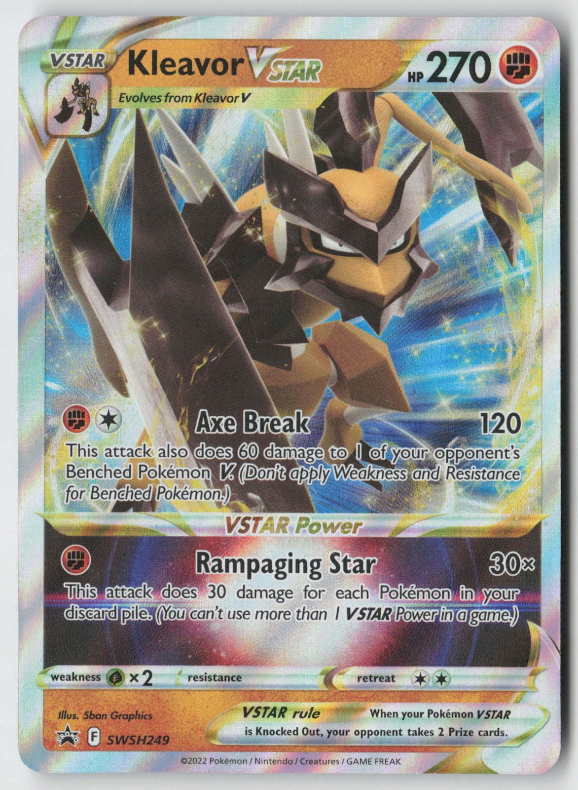 Kleavor VSTAR SWSH249 SWSH: Sword & Shield Promo Cards Promo Holo NM