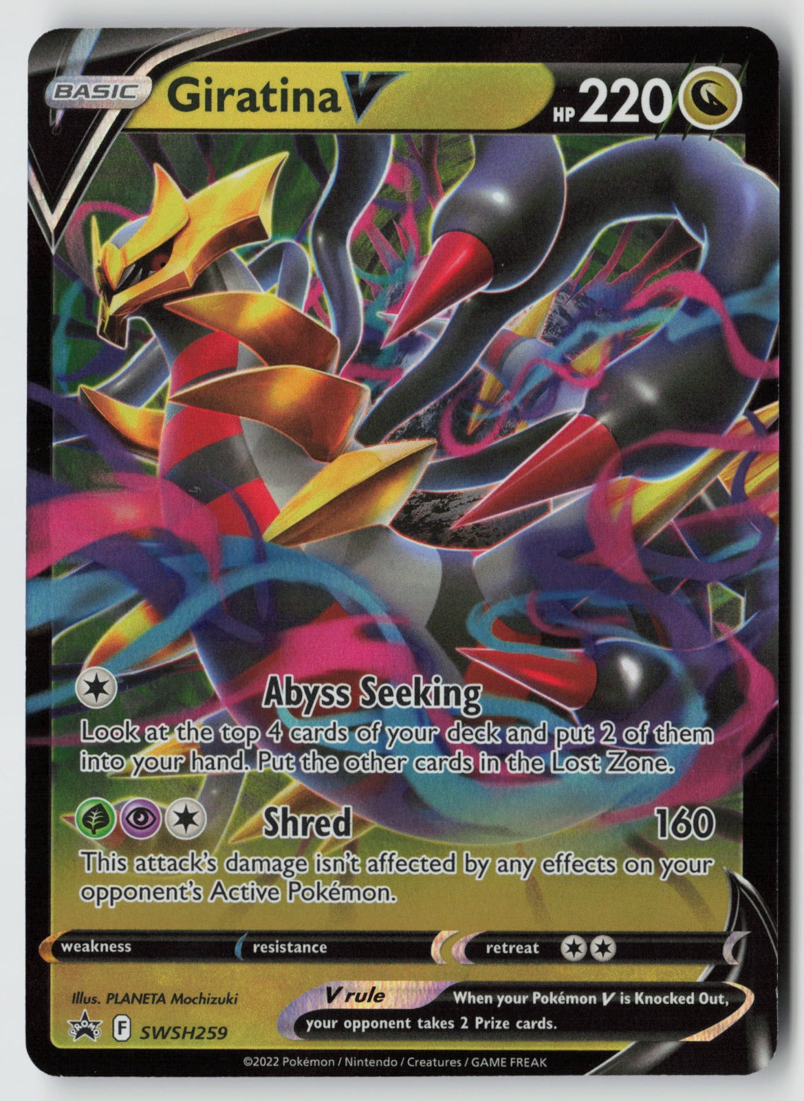 Giratina V SWSH259 SWSH: Sword & Shield Promo Cards NM PLANETA Mochizuki