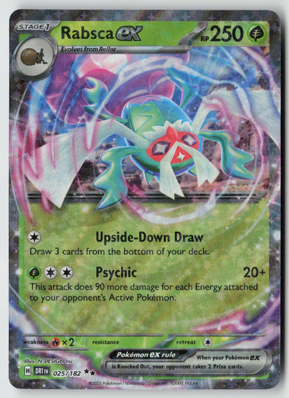 Rabsca ex 025/182 SV10: Destined Rivals Double Rare Holo NM 5ban Graphics