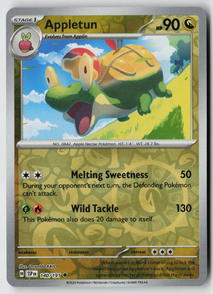 Appletun 140/191 SV08: Surging Sparks Uncommon Reverse Holo NM Oswaldo KATO